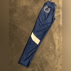 Blue and White Joggers with Stripe Detail. Colts.